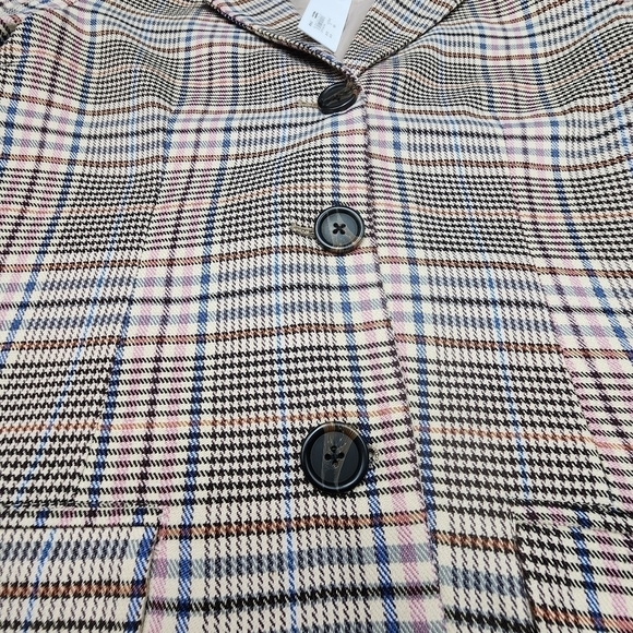 BB Dakota NWT Long Plaid Blazer Size Small - Picture 5 of 12